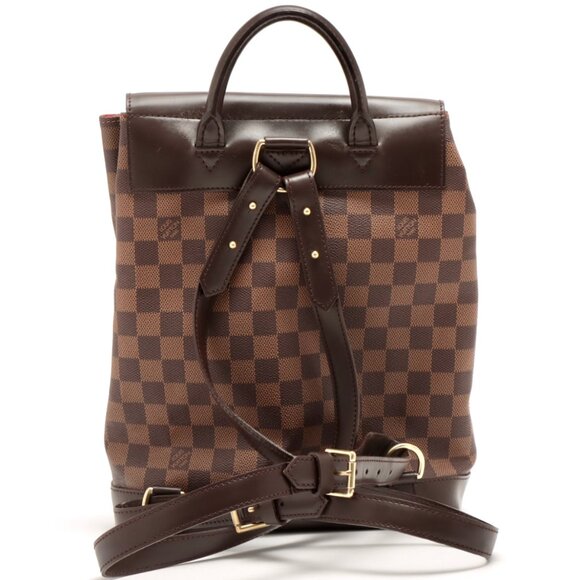 Louis Vuitton Brown Damier Ebene Coated Canvas Soho Backpack - Picture 2 of 10